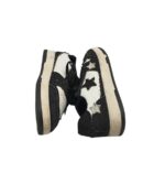 Adidasi dama Pacogil 38, material textil, alb negru - imagine 4