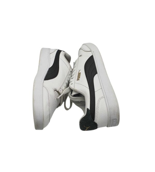 Adidasi dama Puma 37, imitatie de piele, alb - imagine 4
