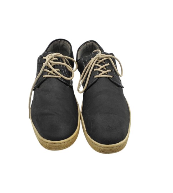 Adidasi barbati Venice 44, imitatie de piele, negru - imagine 3