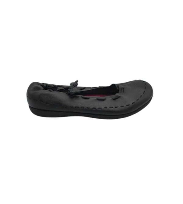 Balerini dama Kangaroos 38, piele, negru - imagine 1