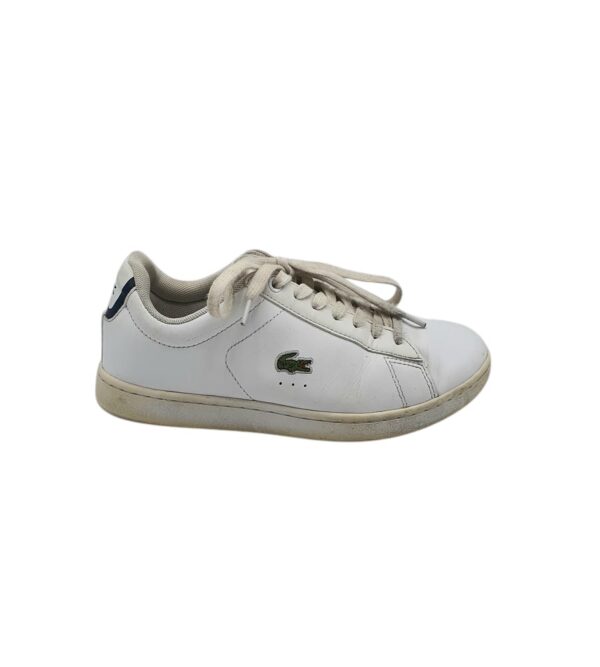 Adidasi dama Lacoste 38, piele, imitatie de piele, alb - imagine 1