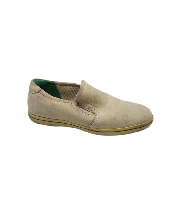 Espadrile dama Ecco 38, piele, gri - imagine 1