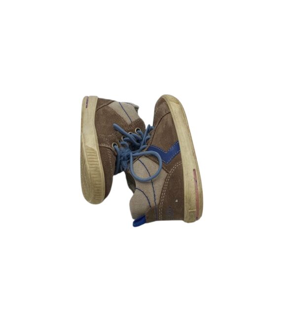 Adidasi copii Superfit 24, piele intoarsa, material textil, maro - imagine 4