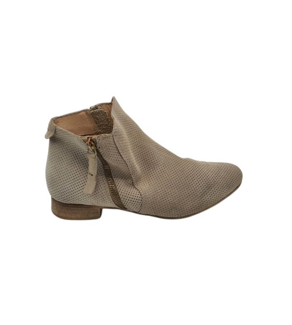 Botine dama Vanderlaan 39, piele, bej - imagine 1
