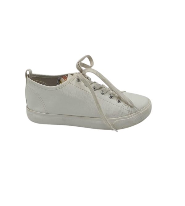 Tenisi barbati Papaya 42, imitatie de piele, alb - imagine 1