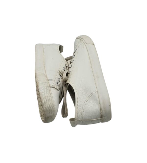 Tenisi barbati Papaya 42, imitatie de piele, alb - imagine 4