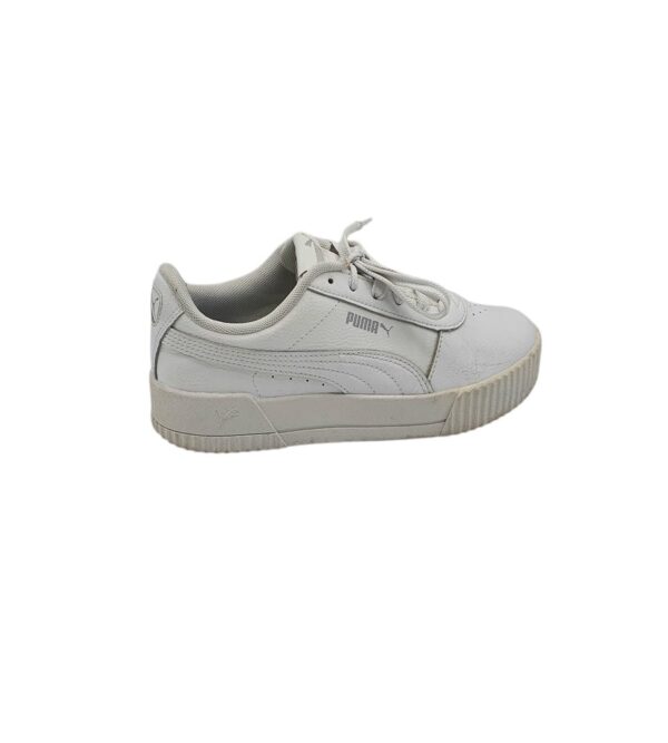 Adidasi dama Puma 37, imitatie de piele, piele, alb - imagine 1