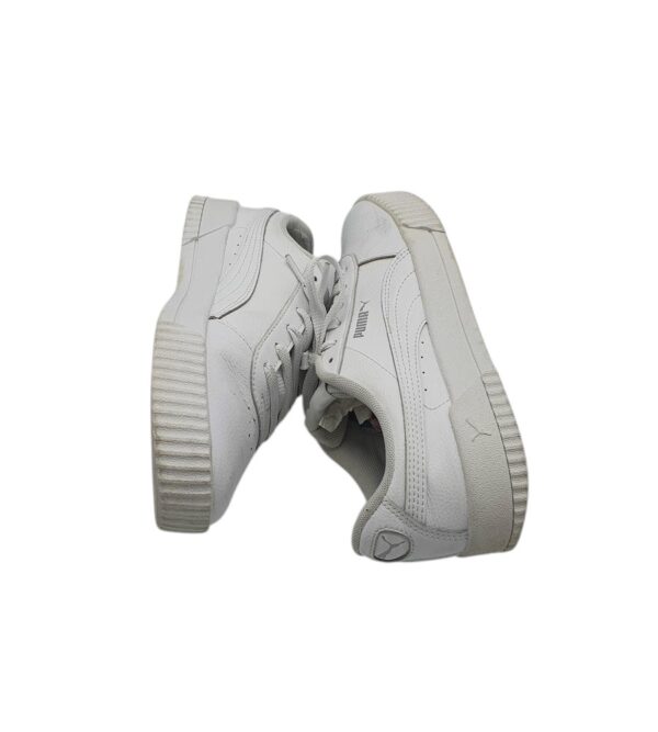 Adidasi dama Puma 37, imitatie de piele, piele, alb - imagine 4
