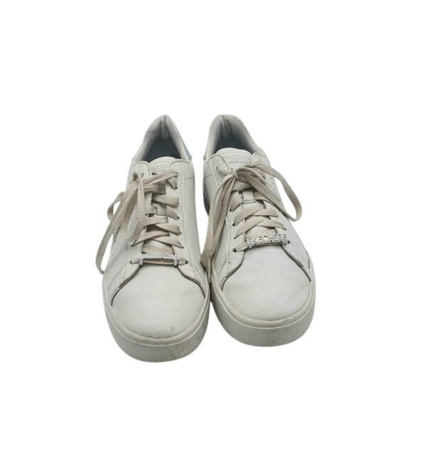 Tenisi dama Skechers 37, piele, alb - imagine 3