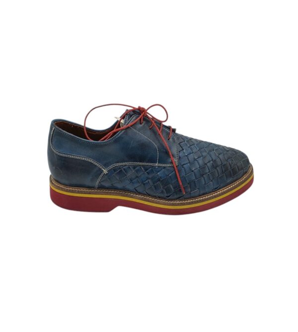 Pantofi barbati 44, piele, albastru - imagine 1