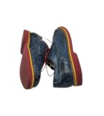 Pantofi barbati 44, piele, albastru - imagine 4