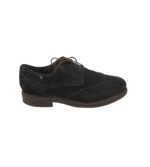 Pantofi barbati Bugatti 45, piele intoarsa, negru