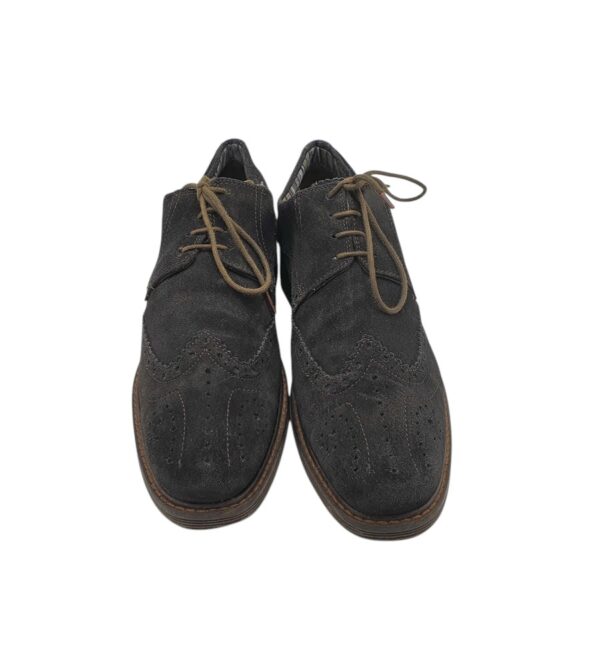 Pantofi barbati Bugatti 45, piele intoarsa, negru - imagine 3