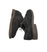 Pantofi barbati Bugatti 45, piele intoarsa, negru - imagine 4