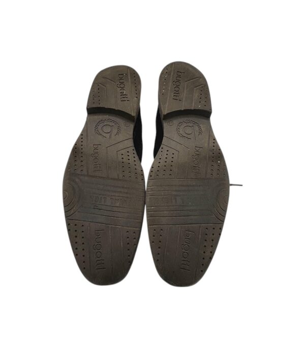 Pantofi barbati Bugatti 45, piele intoarsa, negru - imagine 5