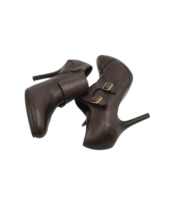 Botine dama Ralph Lauren 37, piele, maro - imagine 4