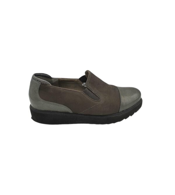 Pantofi dama Ara 38, piele, bej gri - imagine 1
