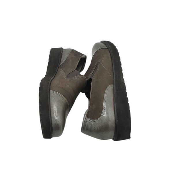 Pantofi dama Ara 38, piele, bej gri - imagine 4