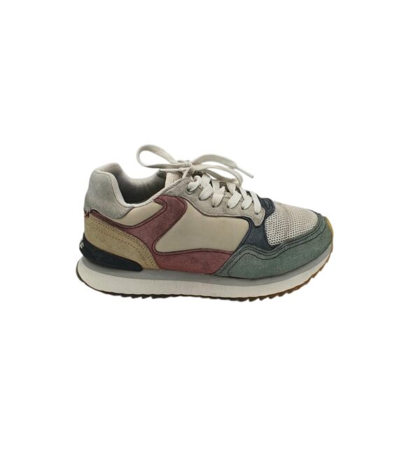 Adidasi dama Hoff 37, piele, piele intoarsa, material textil, alb - imagine 1