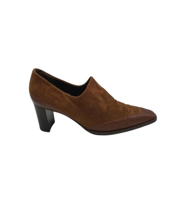 Pantofi dama Hogl 38, piele intoarsa, maro - imagine 1