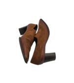 Pantofi dama Hogl 38, piele intoarsa, maro - imagine 4