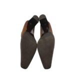 Pantofi dama Hogl 38, piele intoarsa, maro - imagine 5