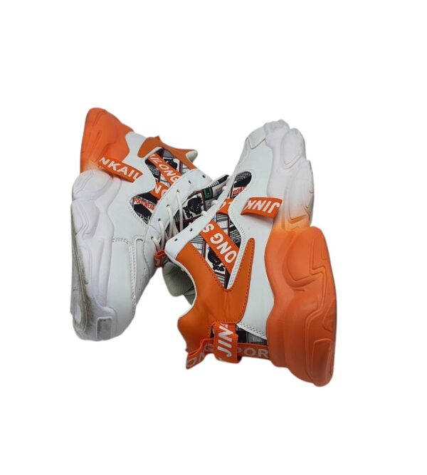 Adidasi barbati 41, material textil, imitatie de piele,  alb - imagine 4