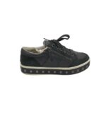Adidasi dama Geox 37, piele intoarsa, piele, negru