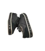 Adidasi dama Geox 37, piele intoarsa, piele, negru - imagine 4