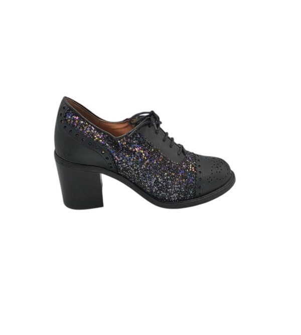 Botine dama 37, piele, negru - imagine 1