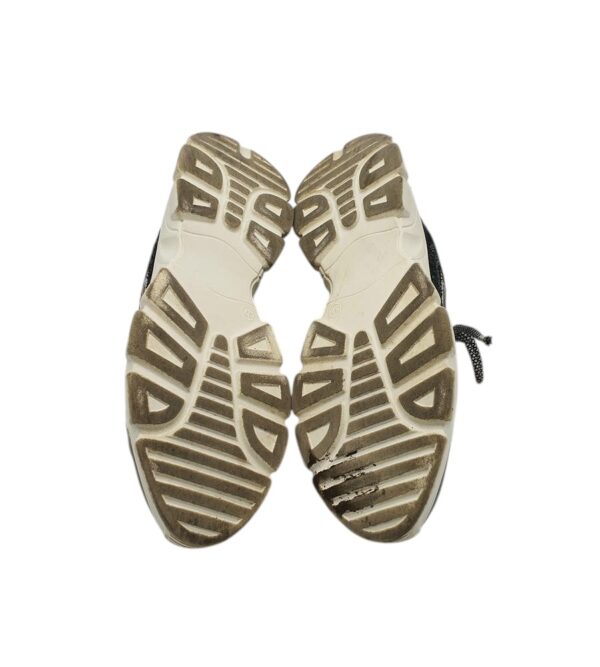 Adidasi dama 37, imitatie de piele, material textil, alb negru - imagine 5