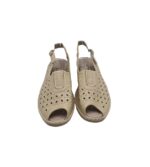 Sandale dama Hangao 38, imitatie de piele, crem - imagine 3