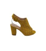 Sandale dama My♥U 37, material textil, galben