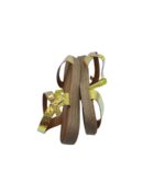 Sandale dama Est Int 38, imitatie de piele, alte materiale, auriu - imagine 4