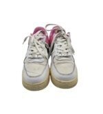 Adidasi copii Nike 37, piele, material textil, alb - imagine 3