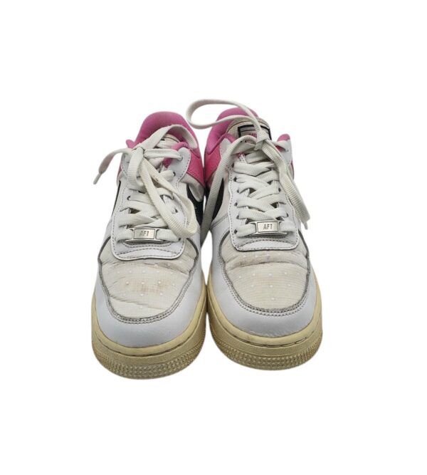 Adidasi copii Nike 37, piele, material textil, alb - imagine 3