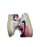 Adidasi copii Nike 37, piele, material textil, alb - imagine 4