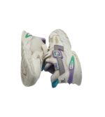 Adidasi copii 31, material textil, imitatie de piele, alb - imagine 4