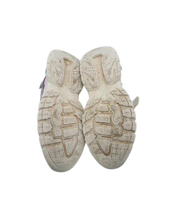Adidasi copii 31, material textil, imitatie de piele, alb - imagine 5
