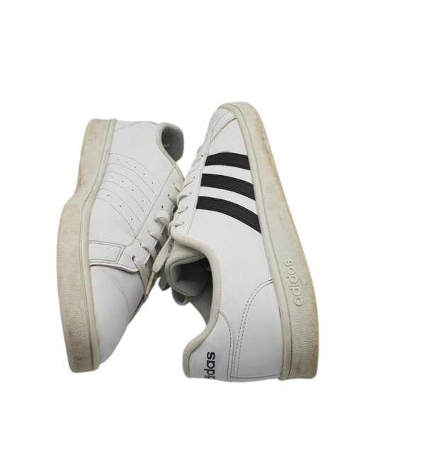 Adidasi barbati Adidas 46, imitatie de piele, alb - imagine 4
