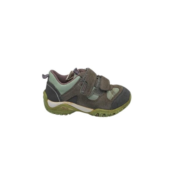 Adidasi copii Superfit 27, piele intoarsa, material textil, gri - imagine 1