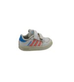 Adidasi copii Adidas 23, imitatie de piele, alb