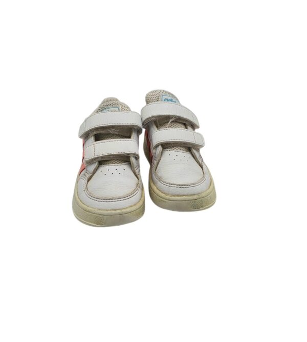 Adidasi copii Adidas 23, imitatie de  piele, alb - imagine 3