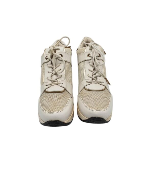 Adidasi dama New Look 38, imitatie de piele, material textil, alb - imagine 3