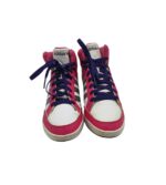 Adidasi dama Adidas 36, imitatie de piele, material textil, roz alb - imagine 3