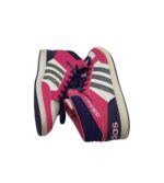 Adidasi dama Adidas 36, imitatie de piele, material textil, roz alb - imagine 4