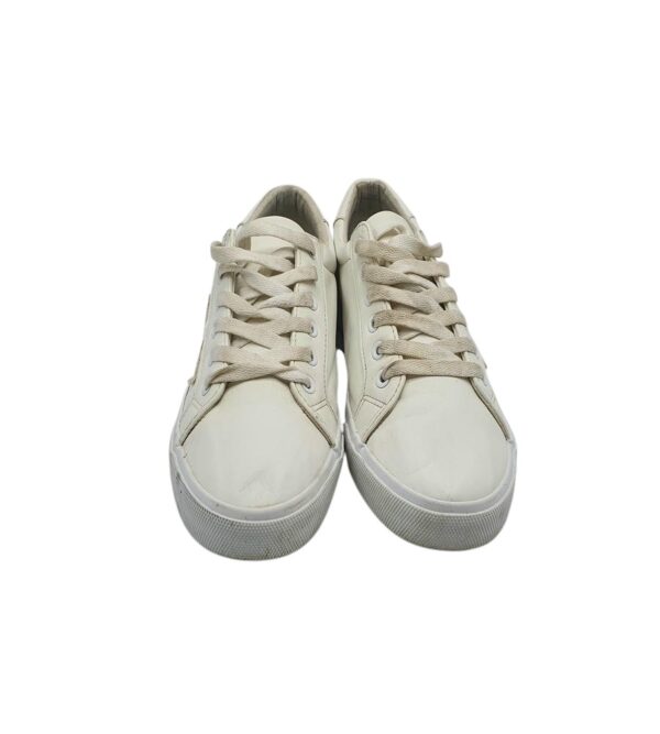 Tenisi barbati George 41, imitatie de piele, alb - imagine 3