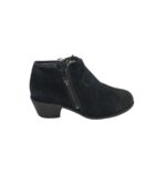 Botine dama Vionic 38, piele intoarsa, negru