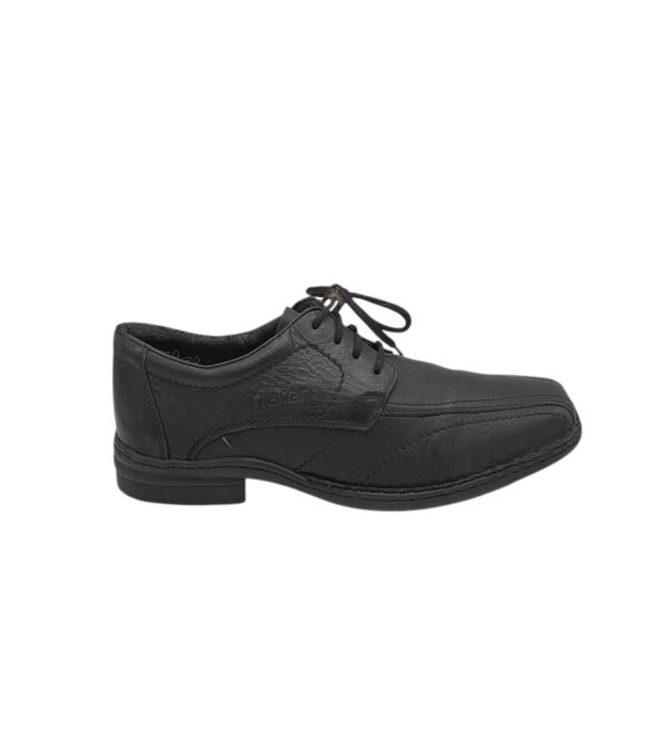 Pantofi barbati Rieker 42, piele, negru - imagine 1