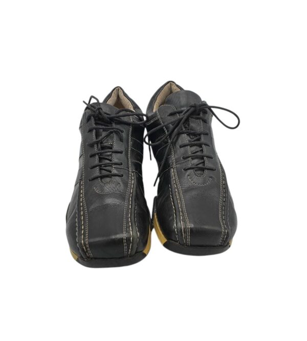 Pantofi barbati Nyka 41, piele, negru - imagine 3